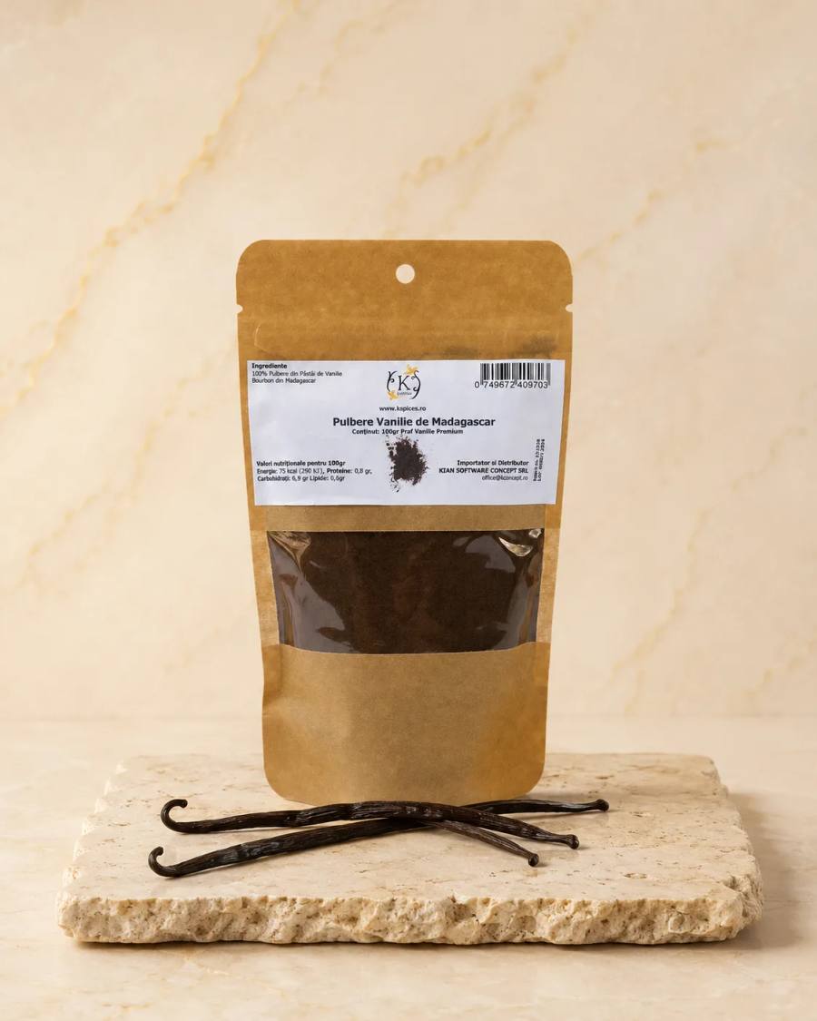 Pudra Vanilie Bourbon din Madagascar – vanilie Bourbon de Madagascar calitate premium KSpices